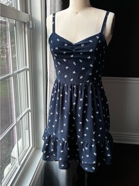 Navy Floral Hollister Sundress size small